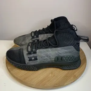 Under Armour Project Rock 1 Mens Size 8 Shoes 3020788-002 Black Green Crossfit