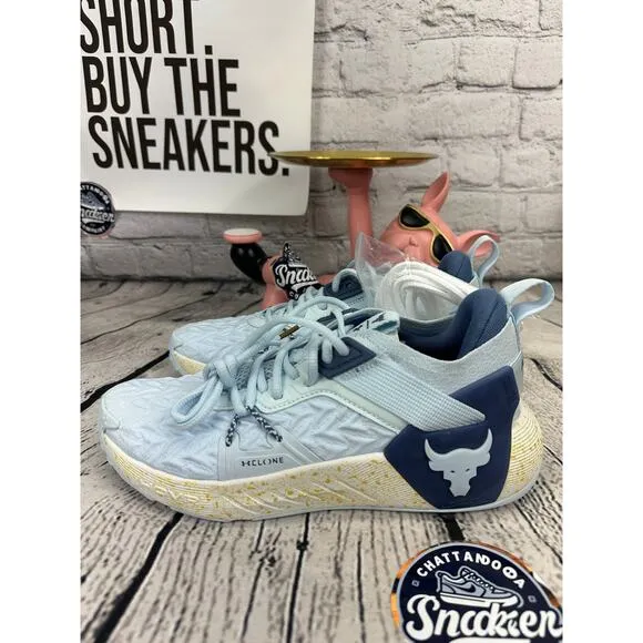 Under Armour Project Rock 6 Training Shoes Womens 7.5 Blue Crossfit Sneakers NEW
