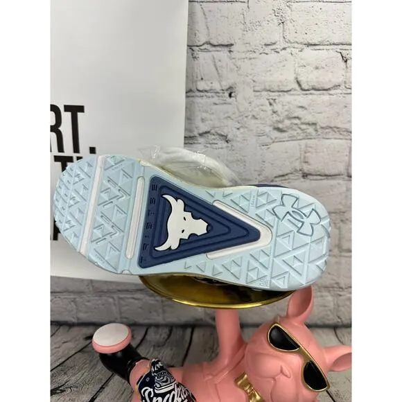 Under Armour Project Rock 6 Training Shoes Womens 7.5 Blue Crossfit Sneakers NEW