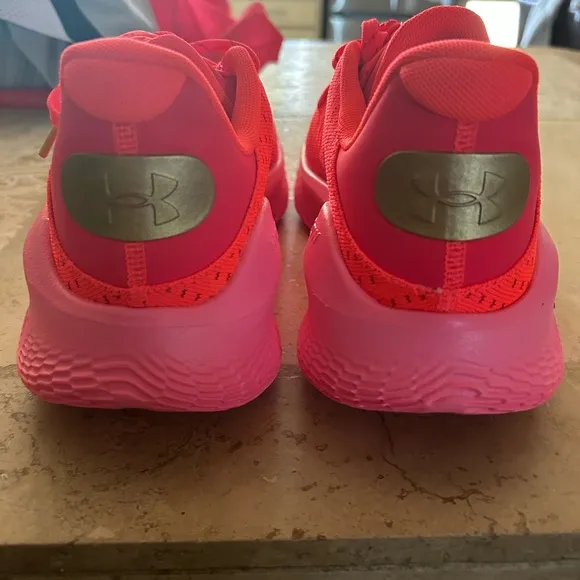 Under Armour Red and Pink Performance Sneakers