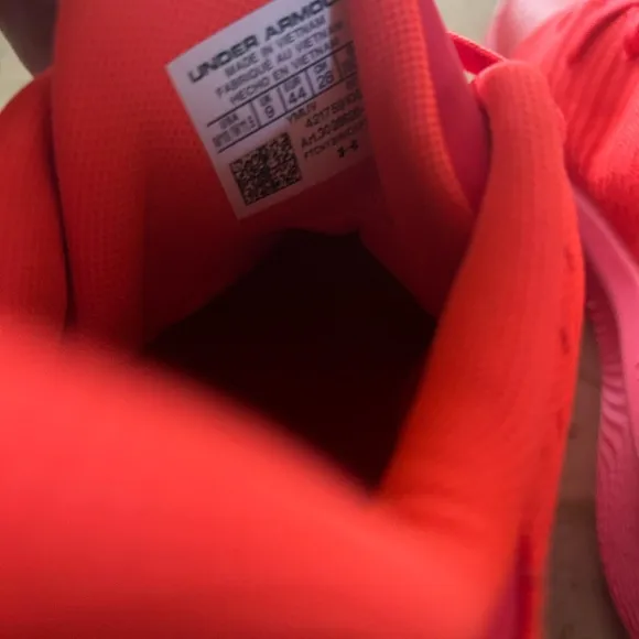Under Armour Red and Pink Performance Sneakers