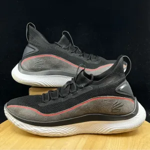 Under Armour Stephen Curry 8 Beautiful Flow BHM Black Red 3024419-003 Size 14
