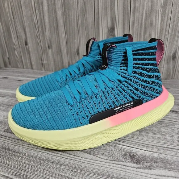 Under Armour UA FUTR X ELITE Green/Blue/Pink - 3024977-001 - Men's Size 10.5