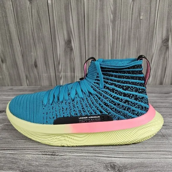 Under Armour UA FUTR X ELITE Green/Blue/Pink - 3024977-001 - Men's Size 10.5
