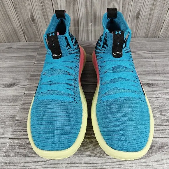 Under Armour UA FUTR X ELITE Green/Blue/Pink - 3024977-001 - Men's Size 10.5