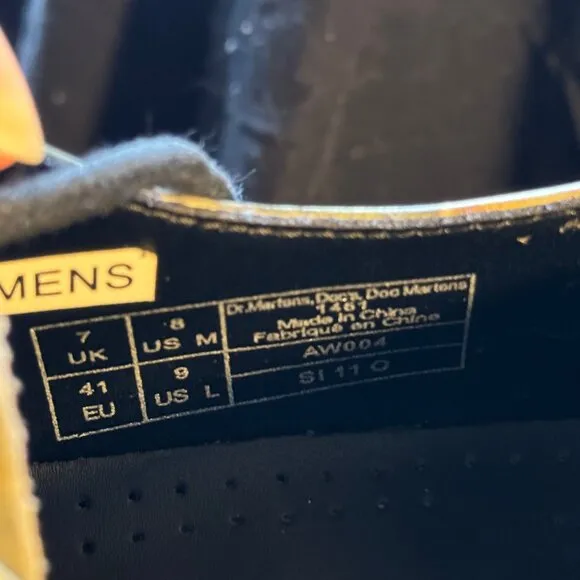 USm8/w9 RARE Bosch Dr. Martens