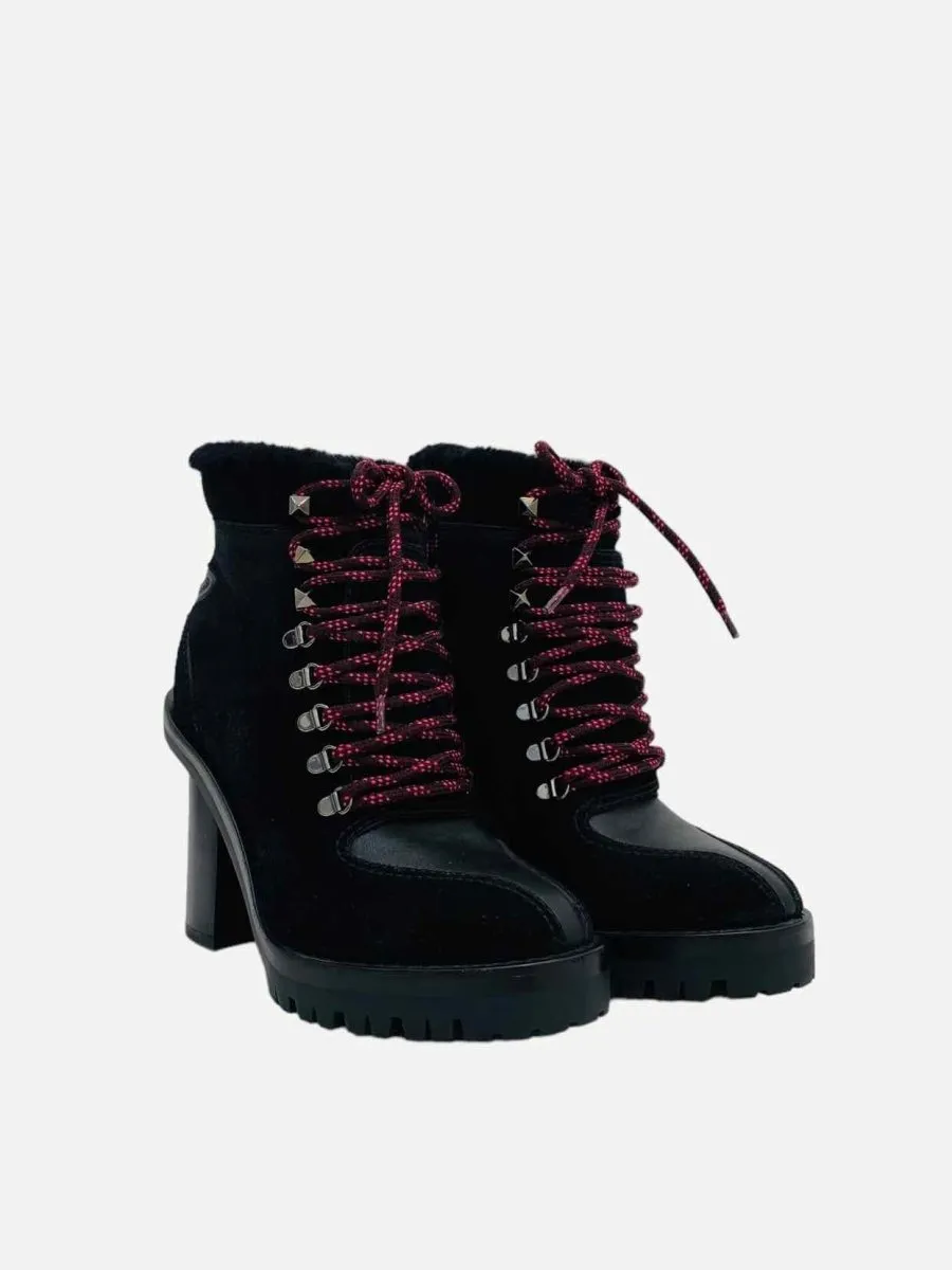 VALENTINO Trekking Black Ankle Boots 35