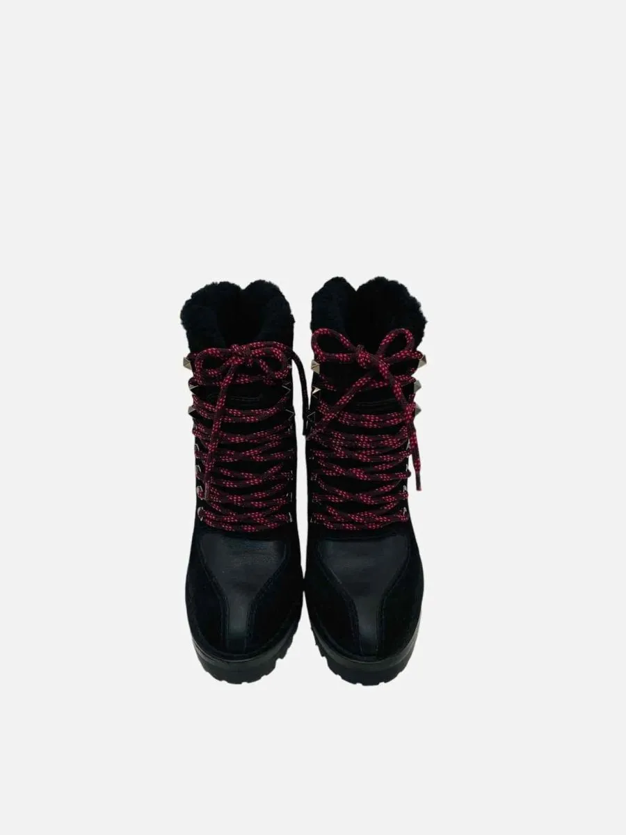 VALENTINO Trekking Black Ankle Boots 35