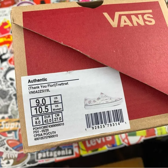 Vans Authentic Thank You Floral Womens Various Sizes