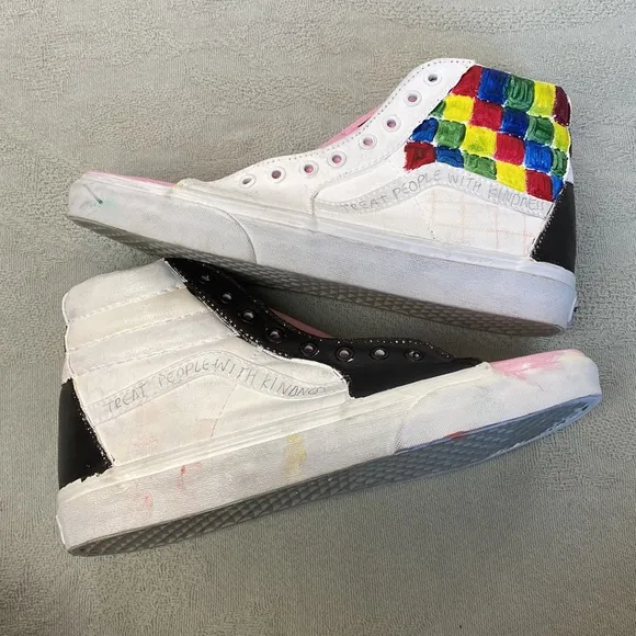 VANS Custom Hand Painted High Top Shoes