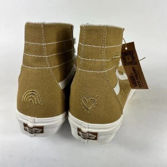 VANS Eco Theory SK8-Hi Tapered Sneakers Men's 12 Mustard Gold High-Top Shoes