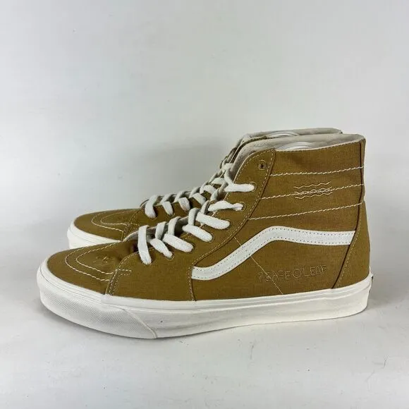 VANS Eco Theory SK8-Hi Tapered Sneakers Men's 12 Mustard Gold High-Top Shoes