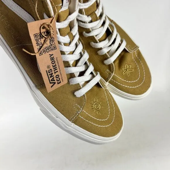 VANS Eco Theory SK8-Hi Tapered Sneakers Men's 12 Mustard Gold High-Top Shoes