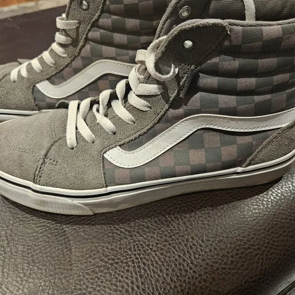 Vans Filmore Hi High Top Tonal Checkerboard Sneaker Shoes