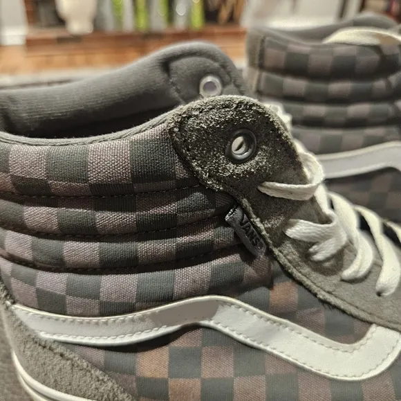 Vans Filmore Hi High Top Tonal Checkerboard Sneaker Shoes