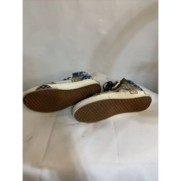Vans Men 11 Sk8-Hi Reissue Ca Mixed Textile Military Olive Skate Shoes Unique‎