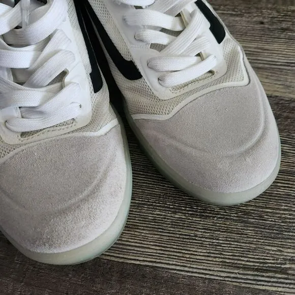 VANS Men's Ave Pro Blanc De Blanc White Black Skate Shoe Sneakers M 7 / W 8.5 US