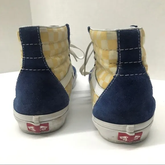 Vans Mens Sk8-Hi BMX True Blue Yellow‎ Checkerboard