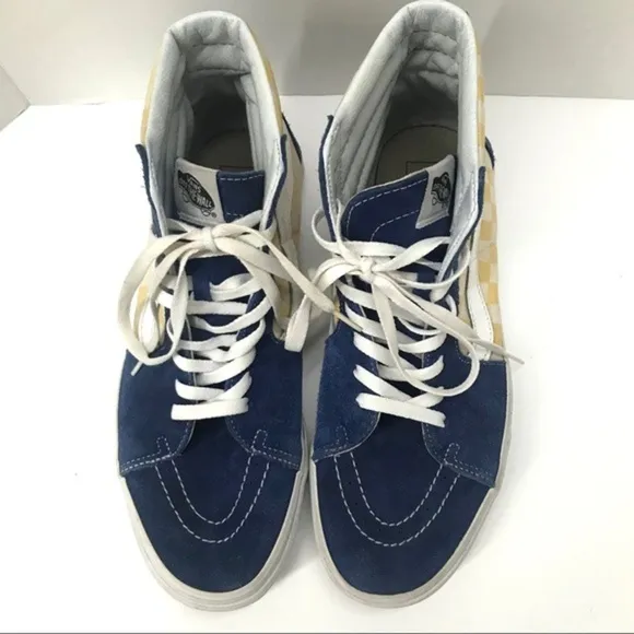 Vans Mens Sk8-Hi BMX True Blue Yellow‎ Checkerboard