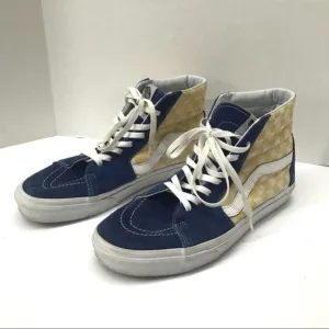 Vans Mens Sk8-Hi BMX True Blue Yellow‎ Checkerboard
