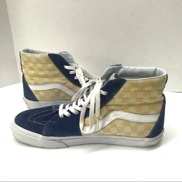 Vans Mens Sk8-Hi BMX True Blue Yellow‎ Checkerboard