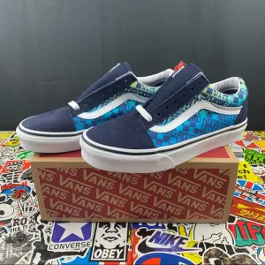 Vans Old Skool Logo Flame Suede 6.5 Womens
