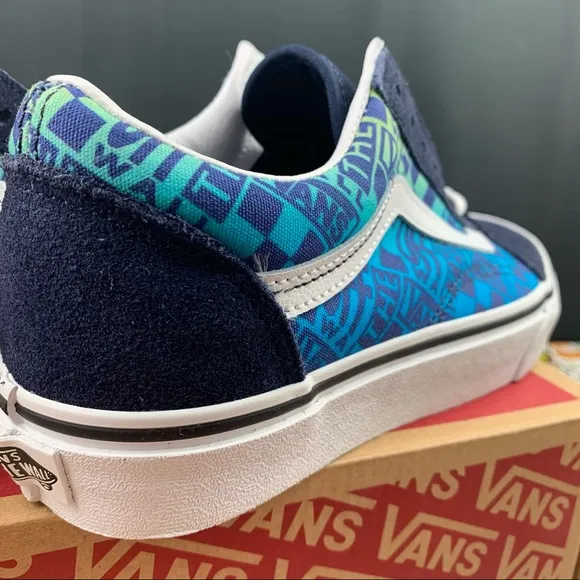 Vans Old Skool Logo Flame Suede 6.5 Womens