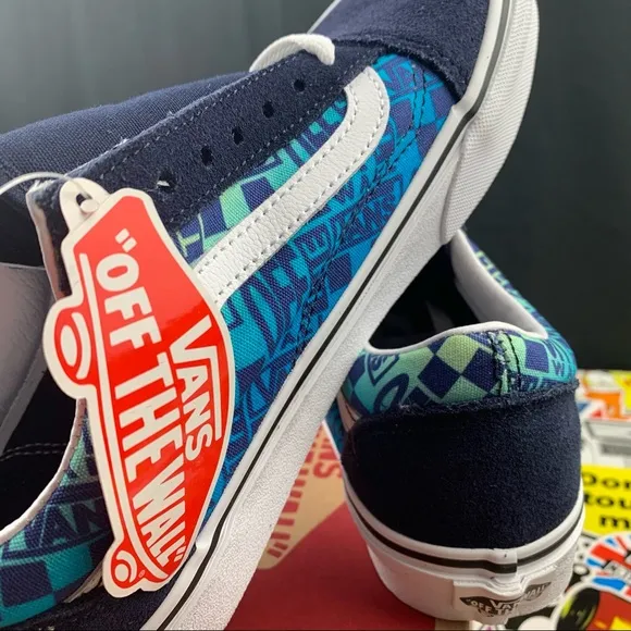 Vans Old Skool Logo Flame Suede 6.5 Womens