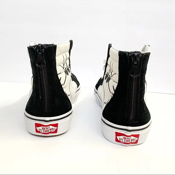 Vans Peanuts Snoopy SK8-hi black suede white canvas high top shoes