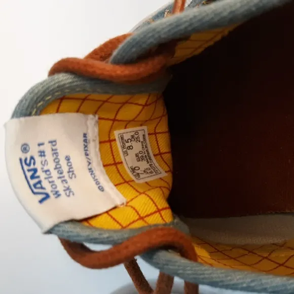Van's Size 8.5 Shoes Women's X Disney Toy Story Authentic Sheriff Woody …