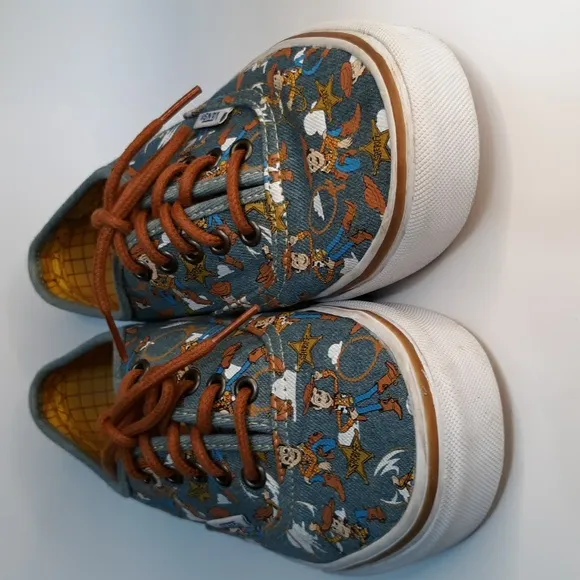Van's Size 8.5 Shoes Women's X Disney Toy Story Authentic Sheriff Woody …