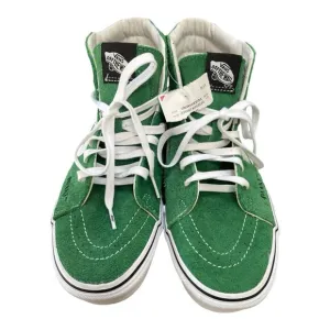 VANS SK8-HI AWAKE NY GREEN SUEDE WHITE BLUE RED CHECKERBOARD SKATE sz 10