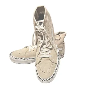 Vans Sk8-Hi Men’s Tapered Checkerboard Foxing High Top Sneakers M9.5 W11 Cream