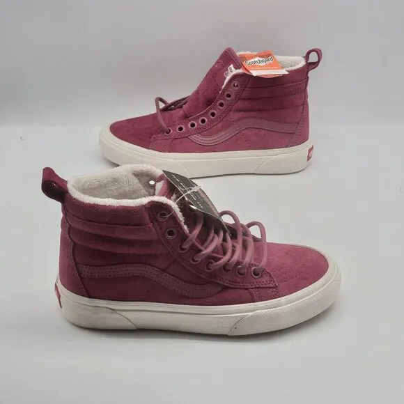 Vans Sk8-Hi Mte Suede Sneaker Shoes In Dry Rose Womens Size 5