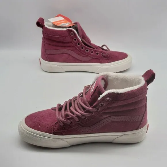 Vans Sk8-Hi Mte Suede Sneaker Shoes In Dry Rose Womens Size 5