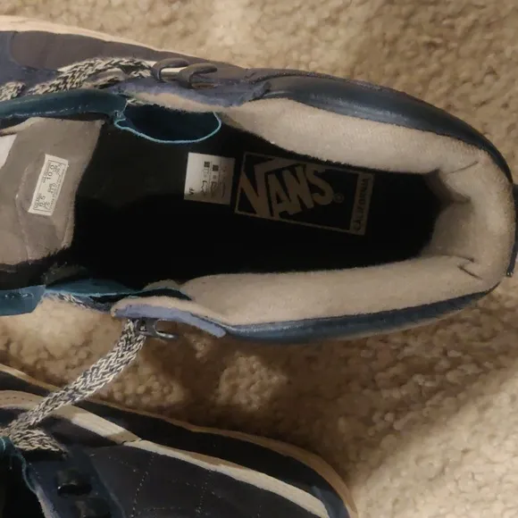 Vans SK8-Hi Scotchgard Men's Sz 8.5 All Weather Blue Suede Shoes Sneakersgafaul-