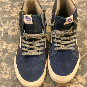 Vans SK8-Hi Scotchgard Men's Sz 8.5 All Weather Blue Suede Shoes Sneakersgafaul-