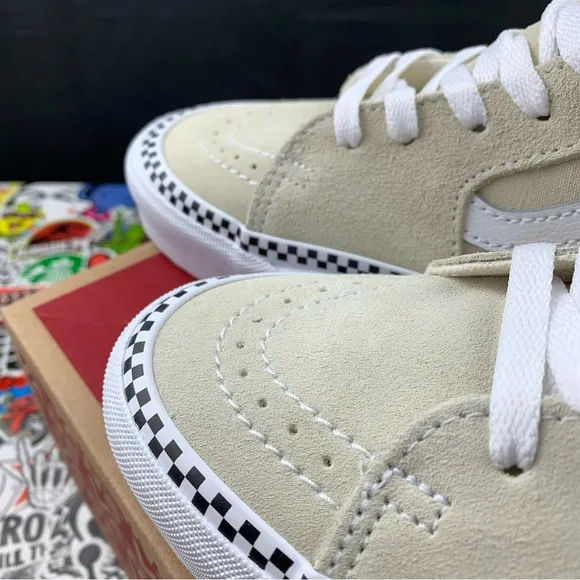 Vans Sk8-Hi Tan Checkered Tapered Women's Various Sizes