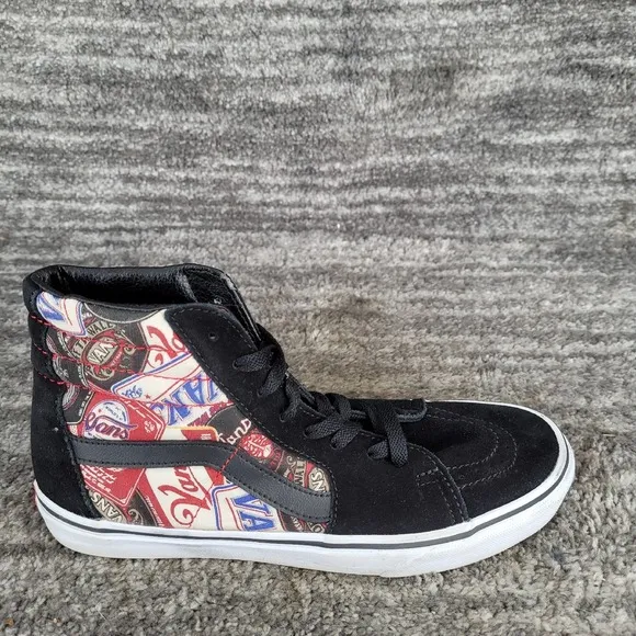 VANS Sk8-Hi Vintage Skateboarding Brewer Ale Beer Label Mens 8 Womens 9.5