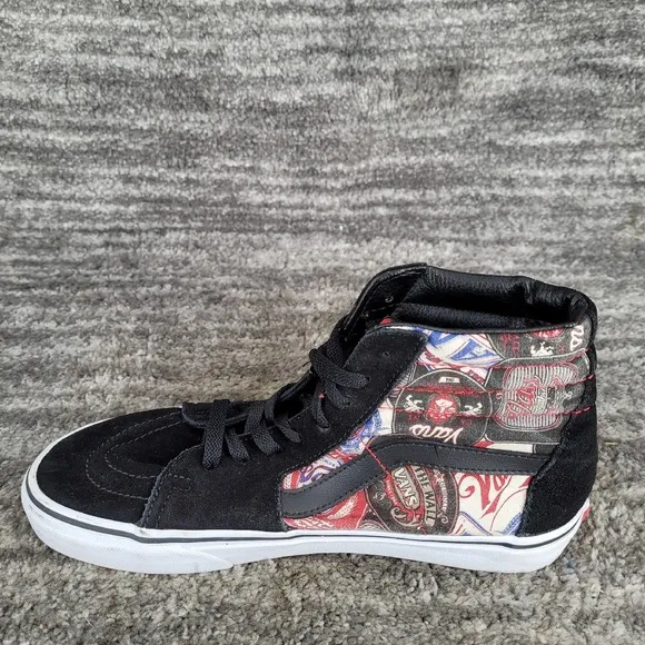 VANS Sk8-Hi Vintage Skateboarding Brewer Ale Beer Label Mens 8 Womens 9.5