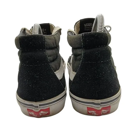 Vans Sk8-Mid Black Rose With Thorns Shoes High Top Mens 8.5 - Womens 10 721356
