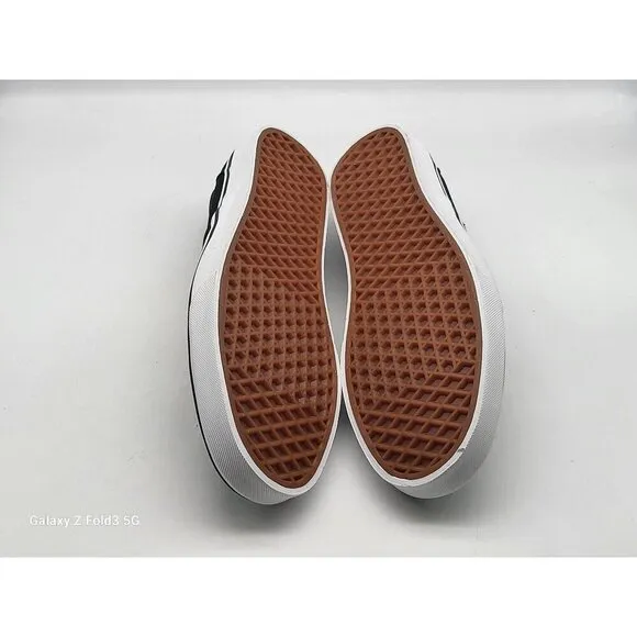 Vans Slip On Love You To Death Black silver Canvas Shoes Men Size 11