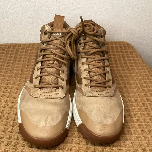 Vans Ultrarange Hi Wheat Brown Mens Sz 9 Outdoor Skate Casual Shoes Sneakers