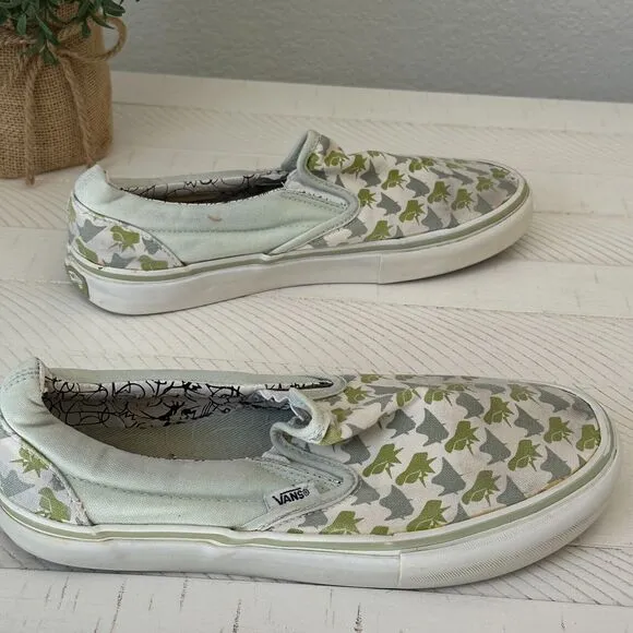 Vans Unique Abstract Shapes Very Rare VTG Y2k Shoes Size Mens Sz 7.5 Womens 9