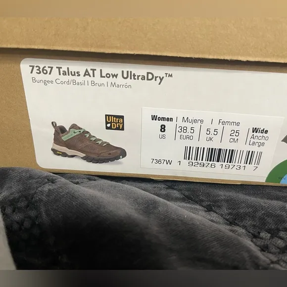 Vasque 7367 Talus AT Low UltraDry™ Bungee Cord/Basil | Brun | Marrón NWT
