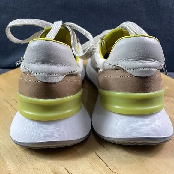 VELEZ TECHNOLOGICAL Athletic Shoes Tennis Leather Canvas Women's Size 39 Neutral