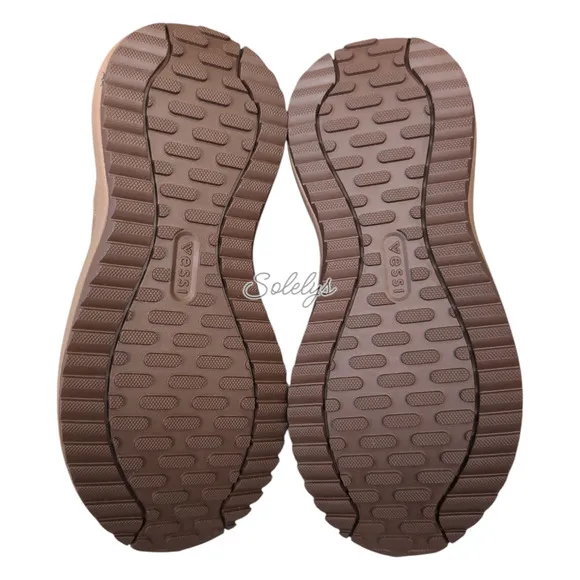 Vessi Stormburst Dark Teak Tan High Top Knit Waterproof Sneaker Boot Womens 7