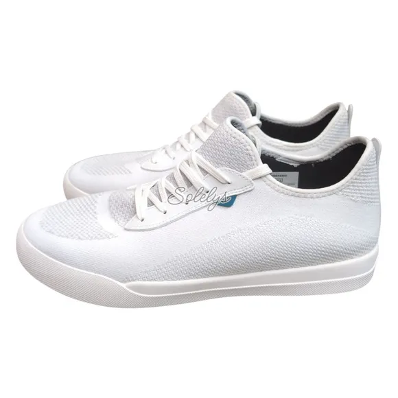 Vessi Weekend Marble White Waterproof Dyma-Tex Knit Casual Sneaker Mens 13
