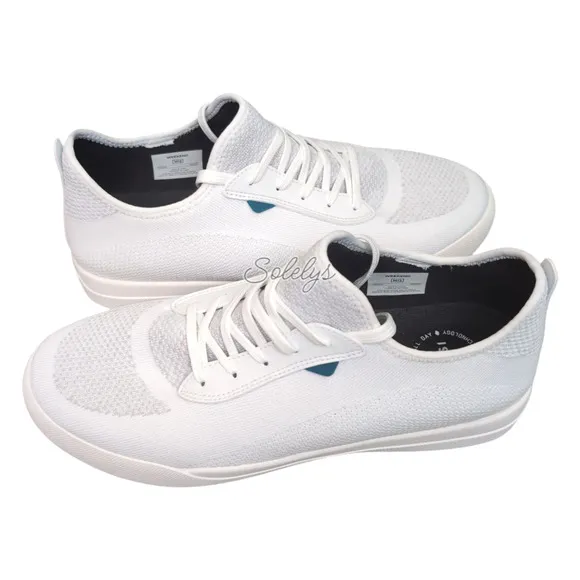 Vessi Weekend Marble White Waterproof Dyma-Tex Knit Casual Sneaker Mens 13