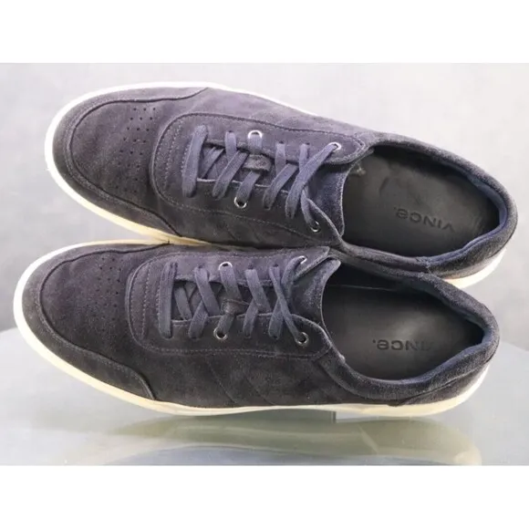 Vince Bornett $220 Men's Sneakers Shoes Size 11.5 Suede Blue